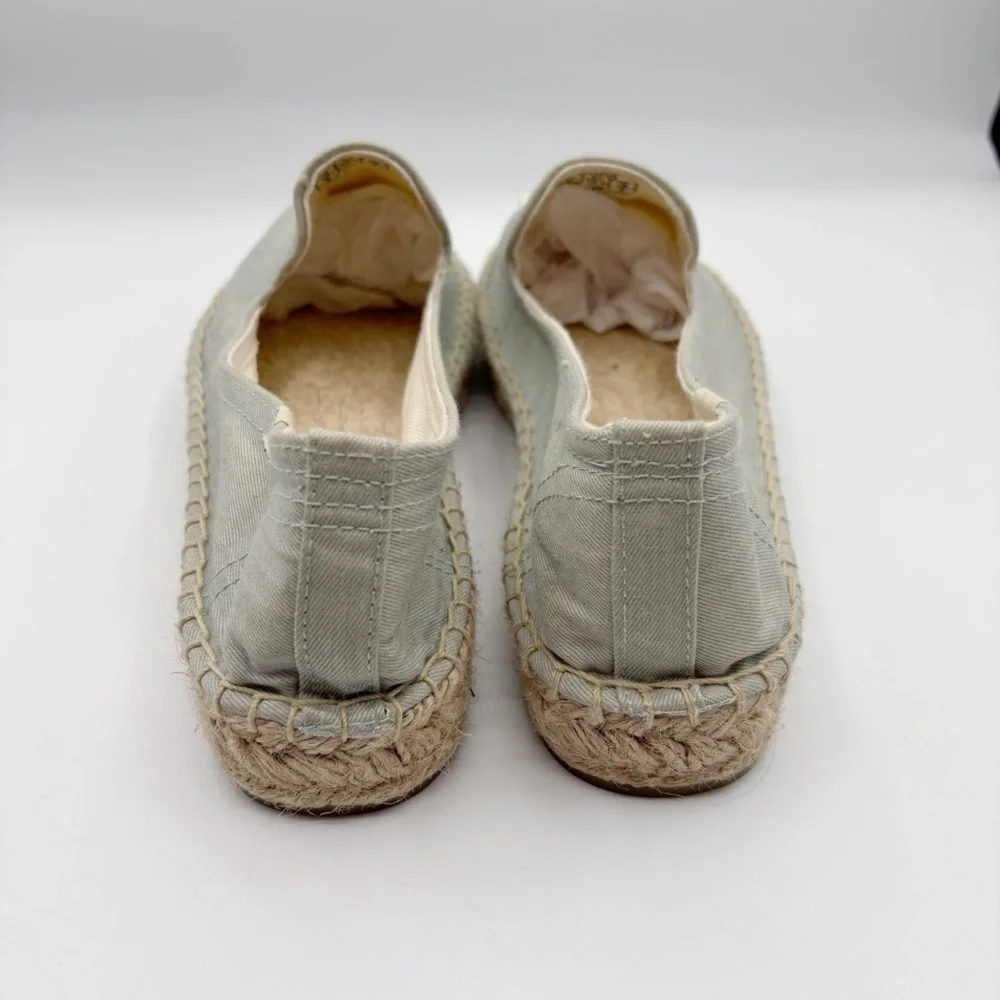 Soludos La Vie en Rosé Embroidered Flats Espadrilles Sz 8